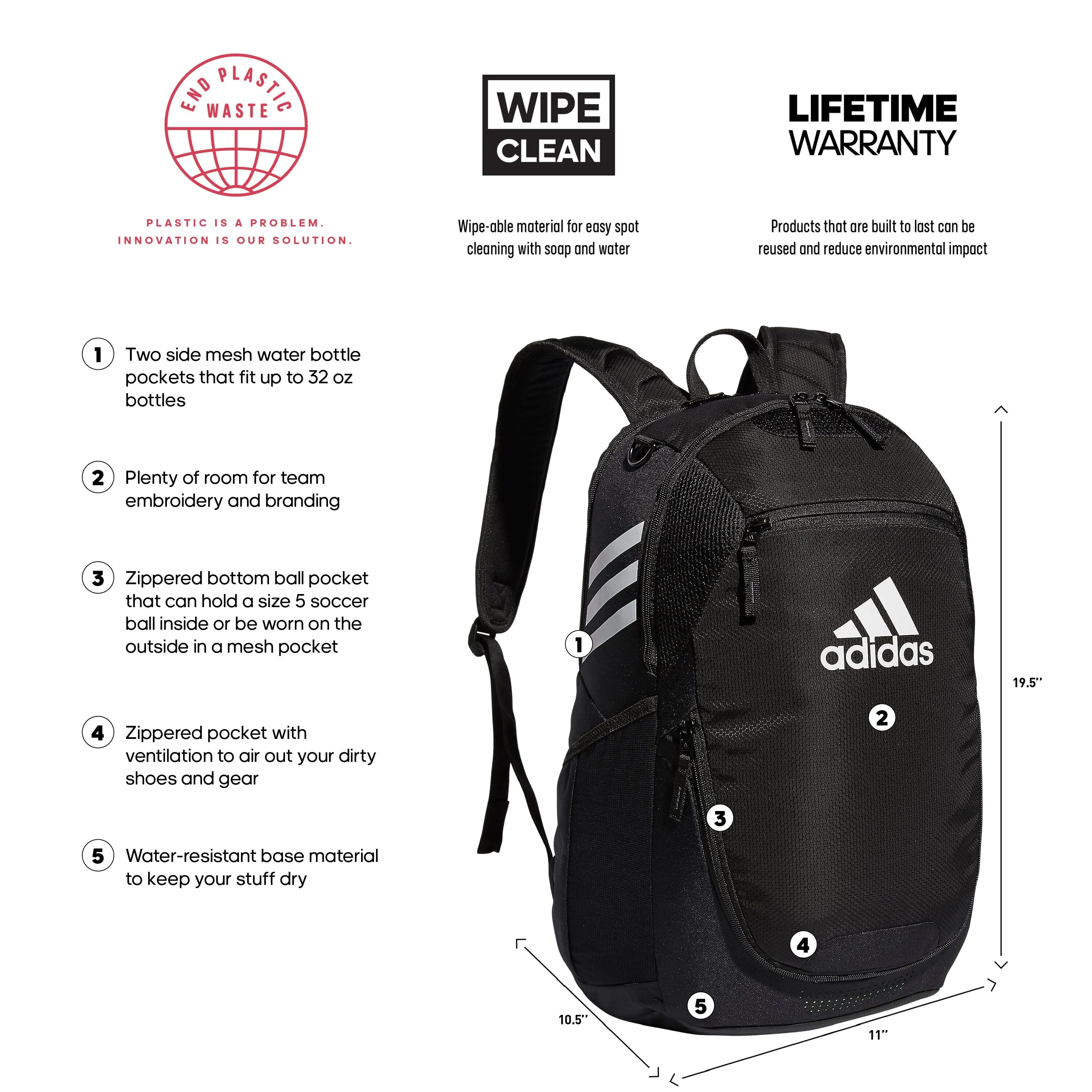 DASC Fall '23 adidas Stadium III Backpack - Black