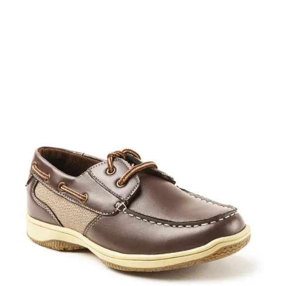 Deer Stags Boy's Jay Boat Shoe - Dark Brown