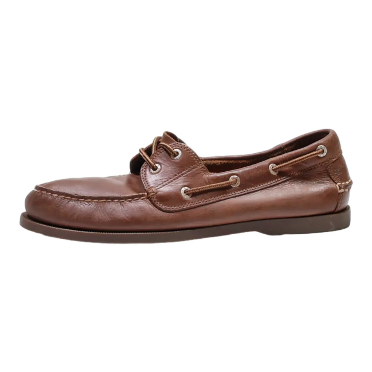 DOCKERS Boat Shoes Brown Leather Mens UK 10