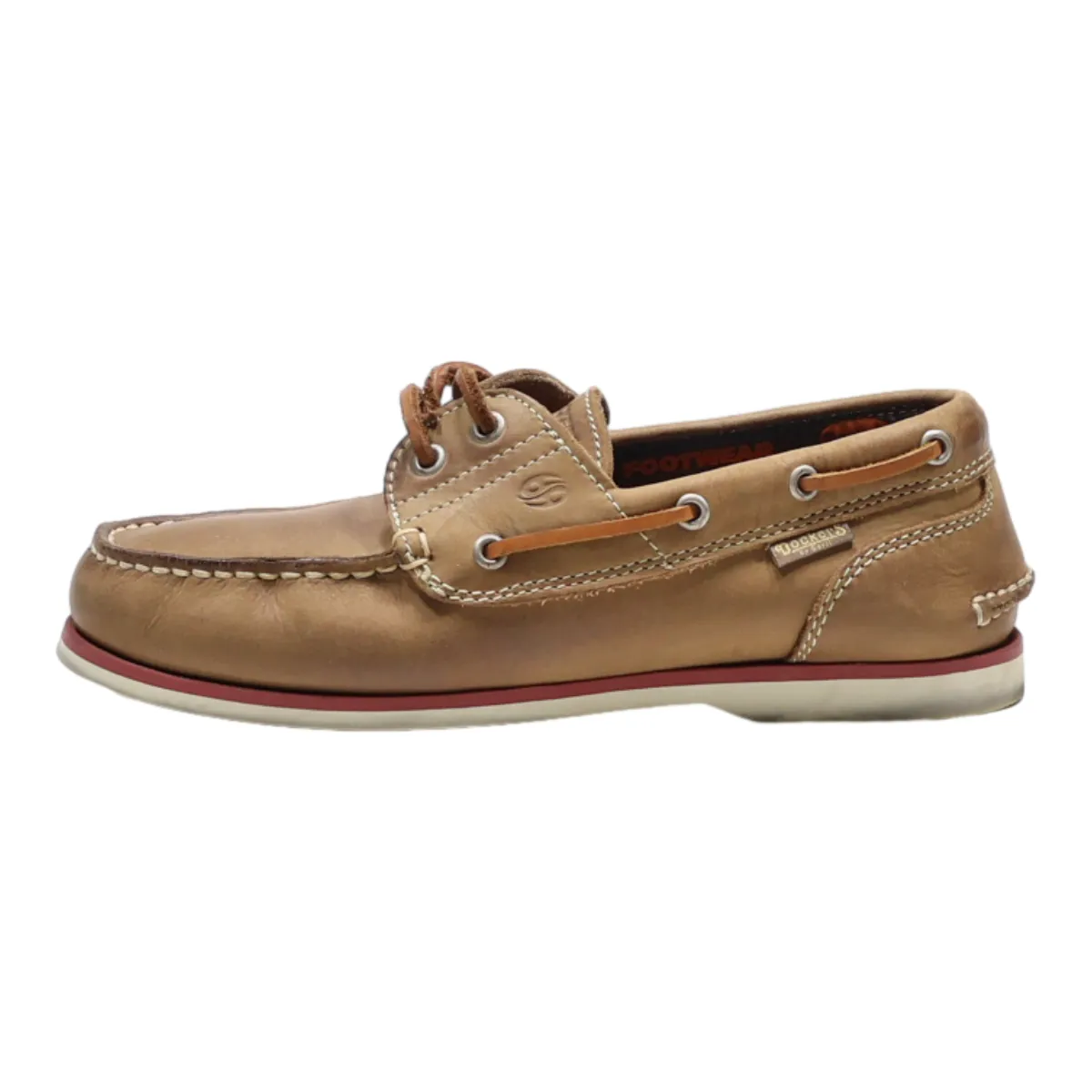 DOCKERS Boat Shoes Brown Leather Mens UK 6.5