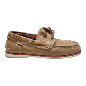 DOCKERS Boat Shoes Brown Leather Mens UK 6.5