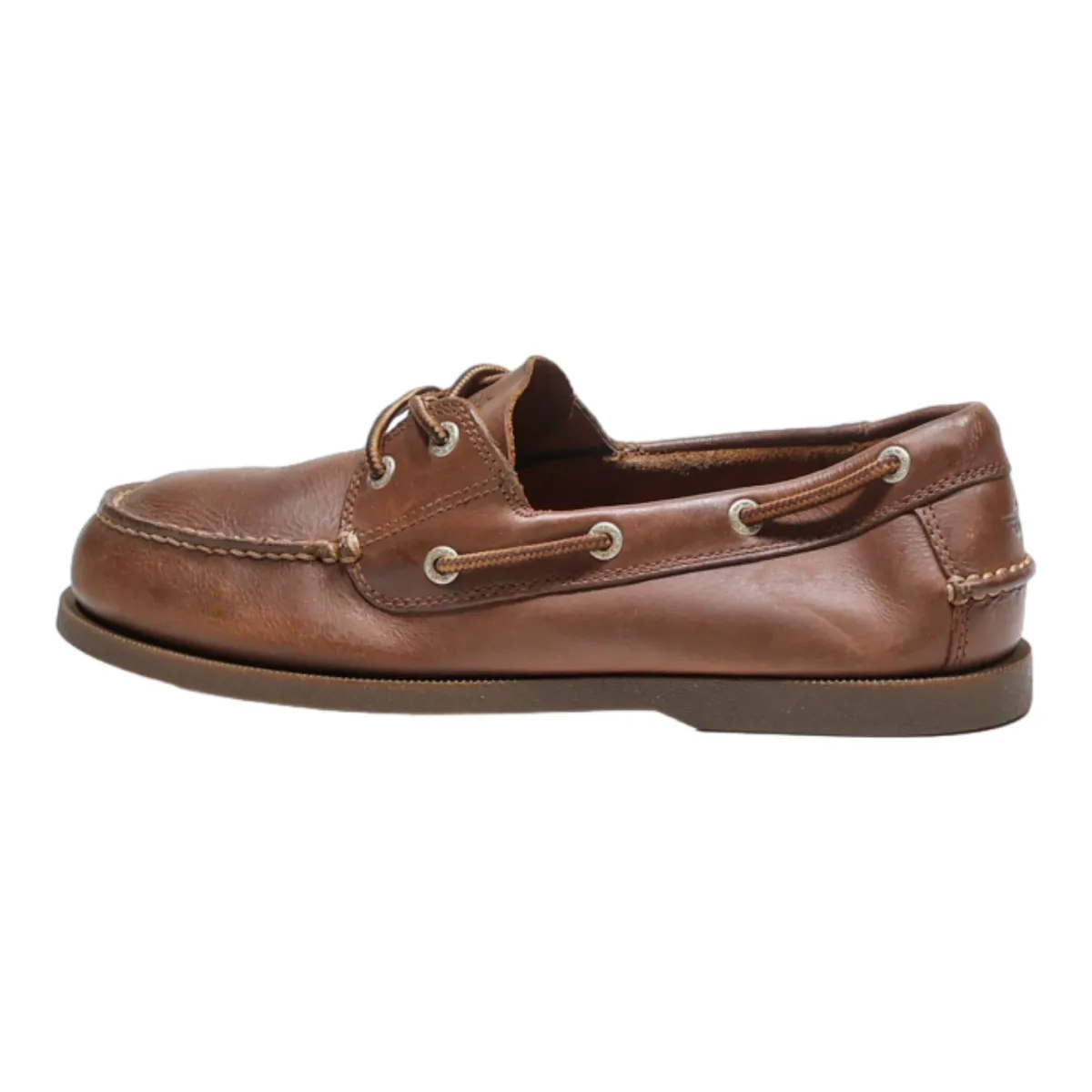 DOCKERS Boat Shoes Brown Leather Mens UK 8