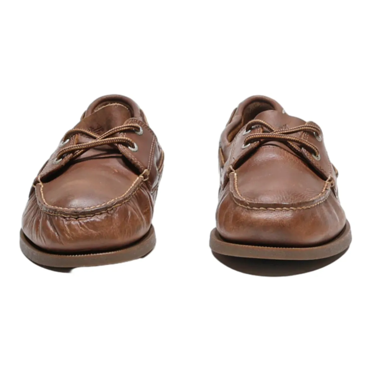 DOCKERS Boat Shoes Brown Leather Mens UK 8