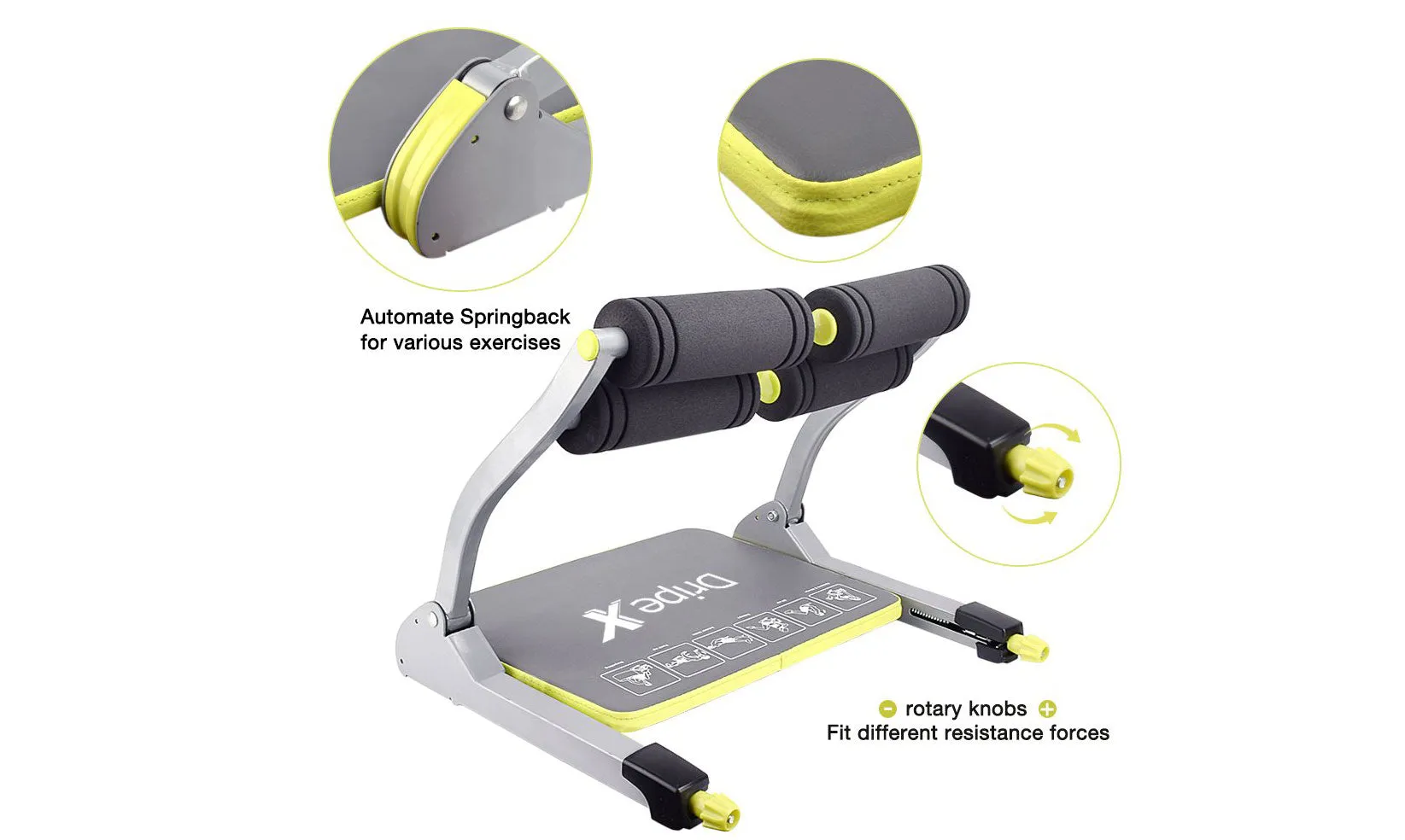 Dripex 6 in 1 Core Smart Total Body Exercise Machine