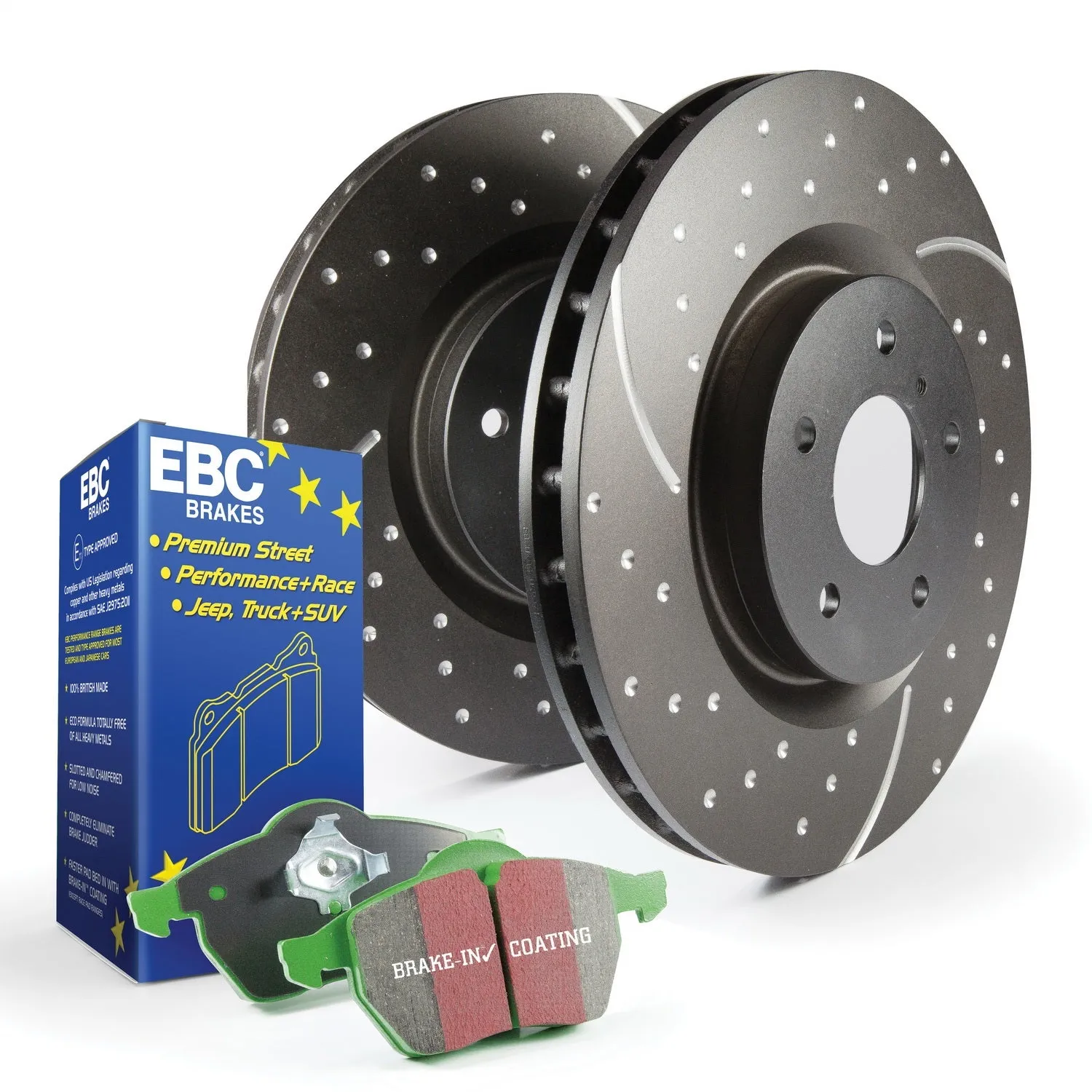 EBC Brakes S3KF1291 S3 Kits Greenstuff 6000 and GD Rotors Truck/SUV