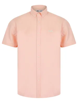 Elbury 3 Short Sleeve Cotton Twill Shirt in Blushing Rose - Tokyo Laundry