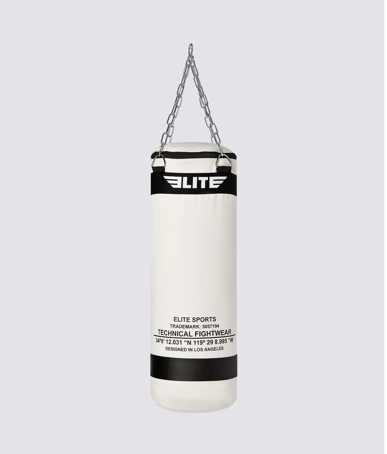 Elite Canvas Punching Bag with Chains Raw Color