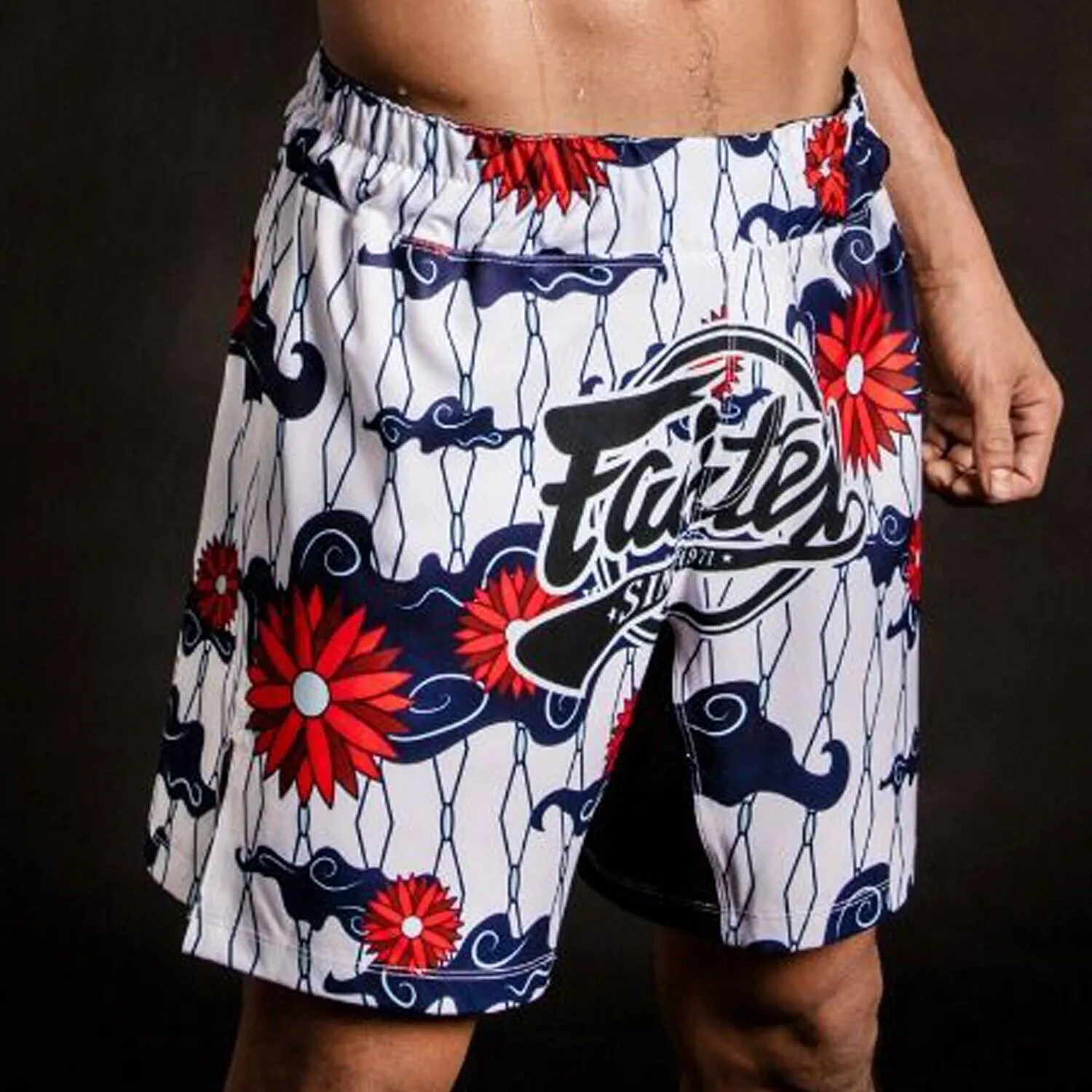 Fairtex AB18 MMA Board Shorts Passion BJJ White