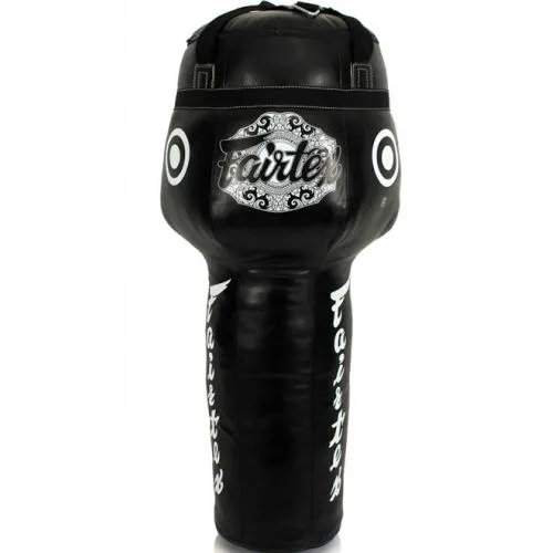 FAIRTEX SUPER ANGLE HB13 MUAY THAI BOXING MMA PUNCHING HEAVY BAG - UNFILLED Syntek Leather  50 dia x 140 cm Black