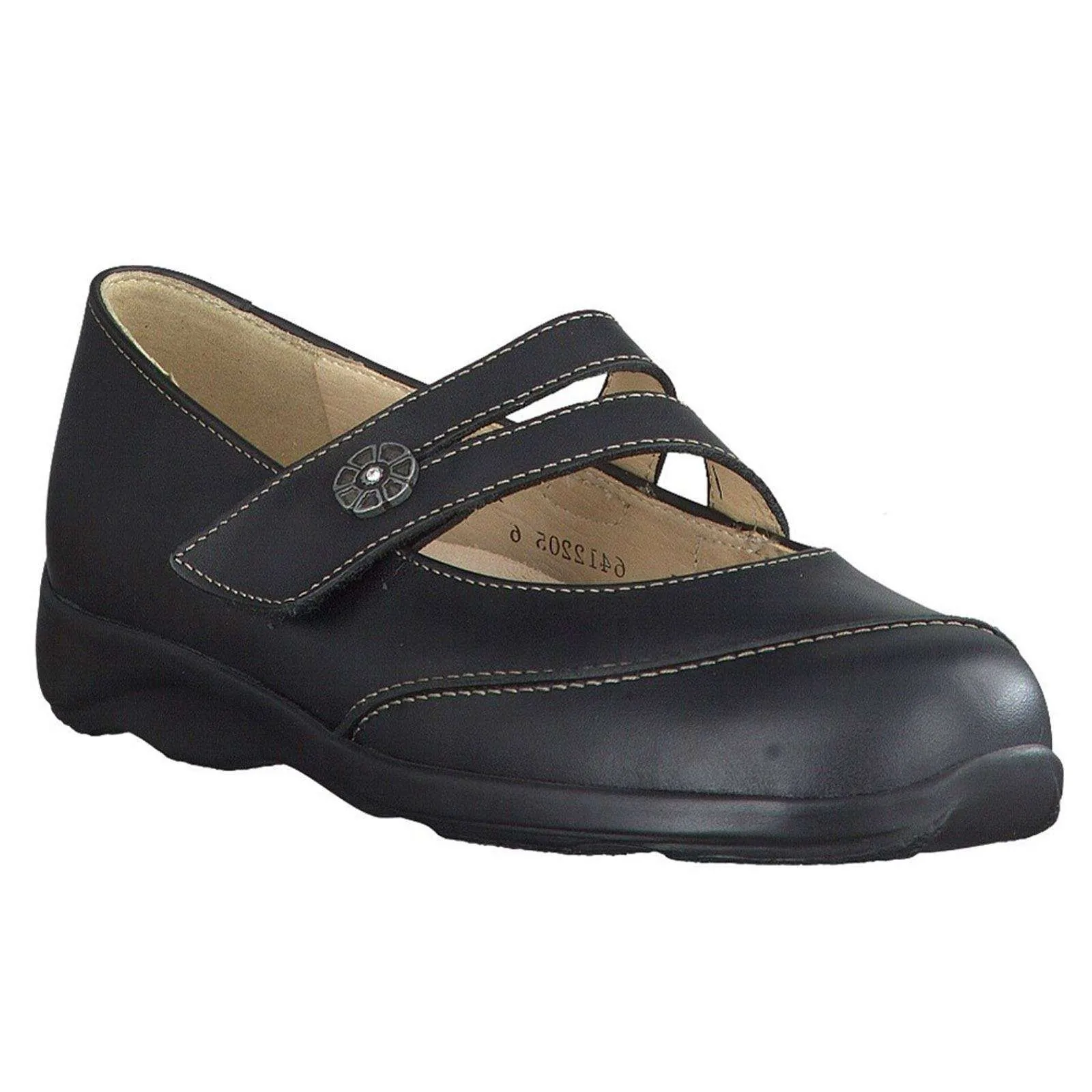 Finn Comfort Vivero Smooth Leather Women's Mary Jane Shoes