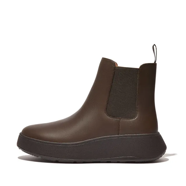 FitFlop F-mode leather flatform chelsea boots