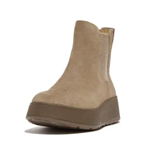 FitFlop F-mode suede flatform chelsea boots 2-tone elastic