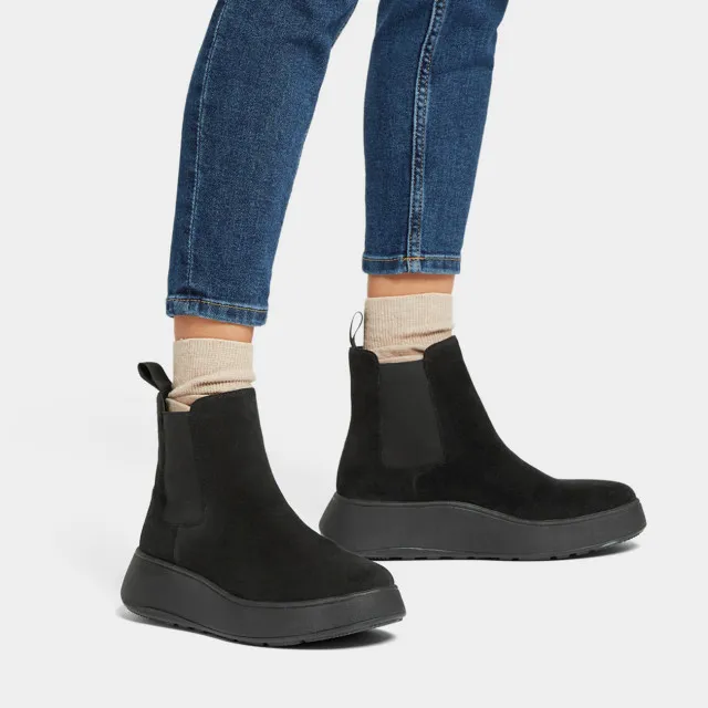 FitFlop F-mode suede flatform chelsea boots