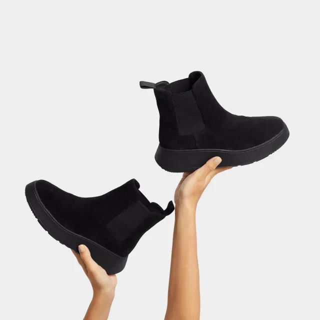 FitFlop F-mode suede flatform chelsea boots