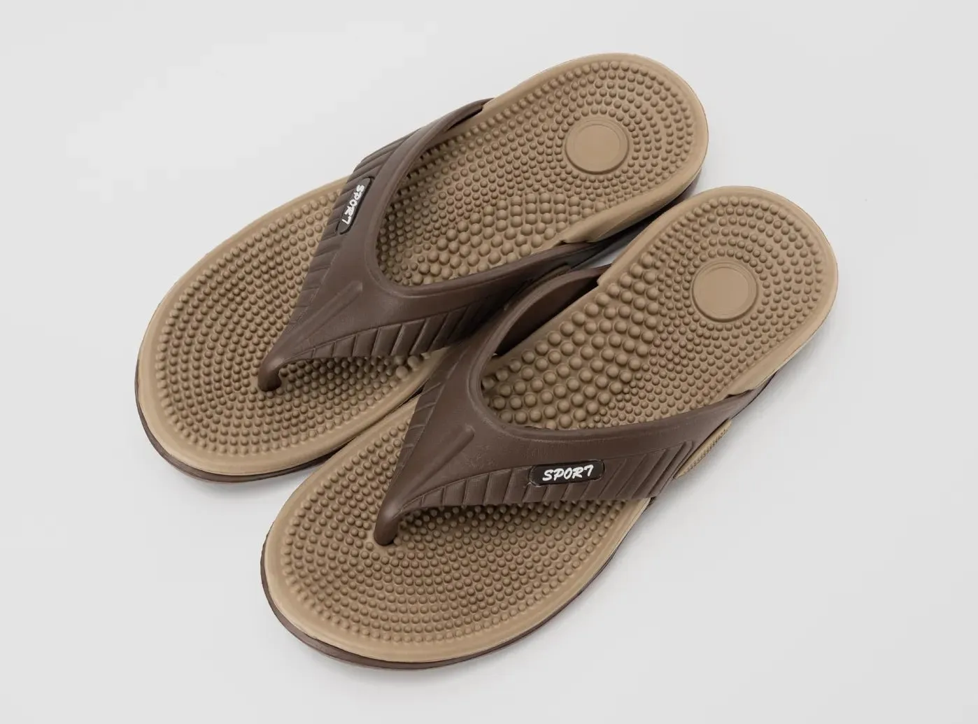 FitVille Herren RelaxStride Flip Flops