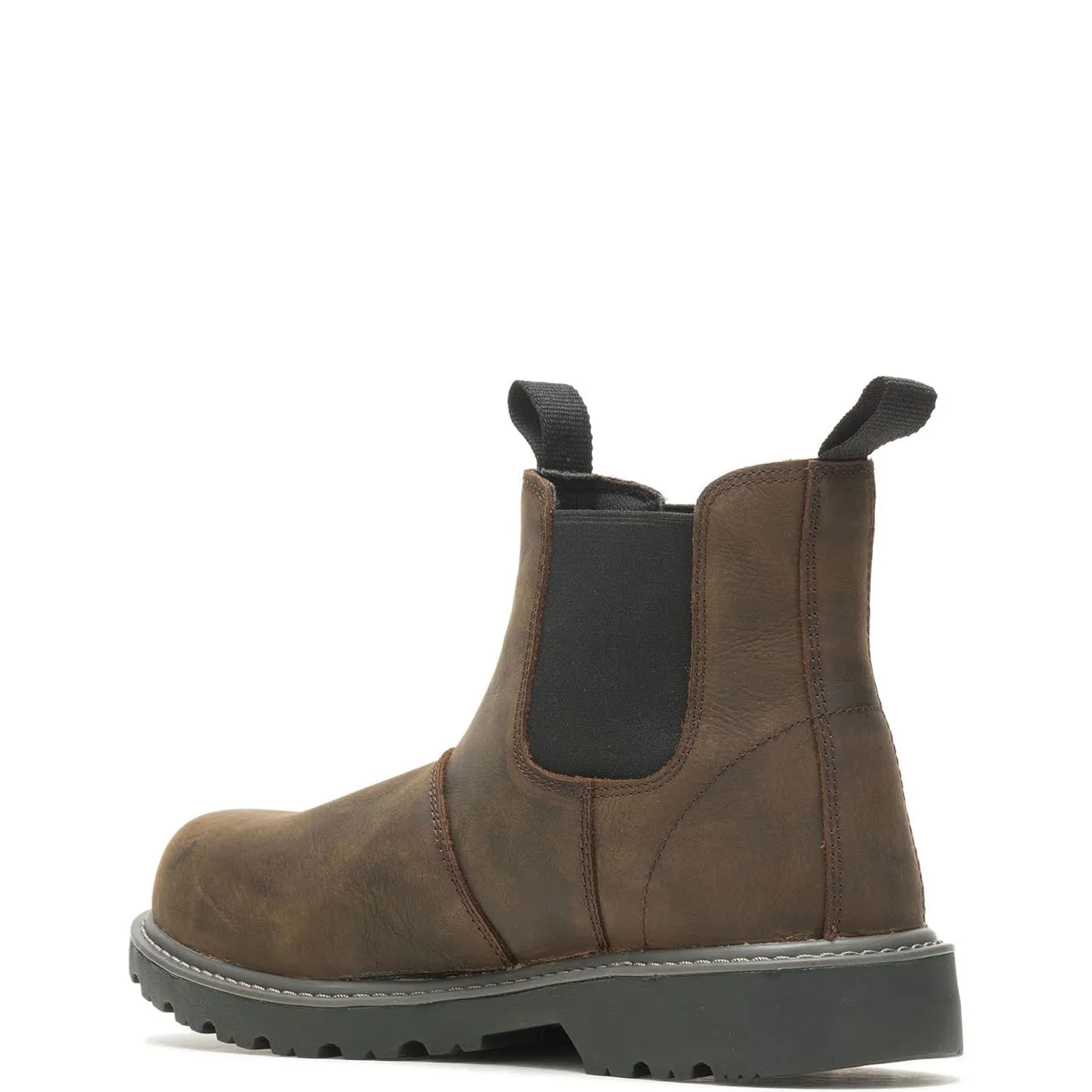 Floorhand Steel-Toe Chelsea Work Boot Dark Brown