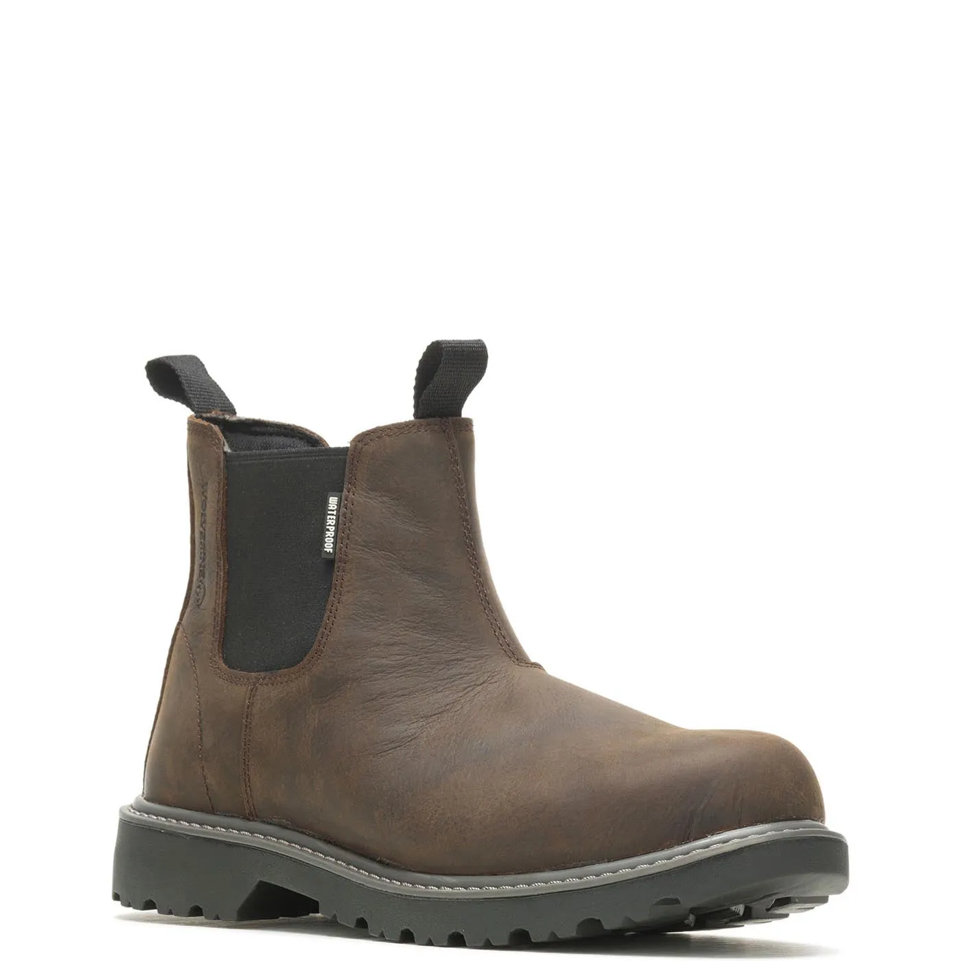 Floorhand Steel-Toe Chelsea Work Boot Dark Brown