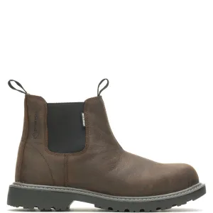 Floorhand Steel-Toe Chelsea Work Boot Dark Brown