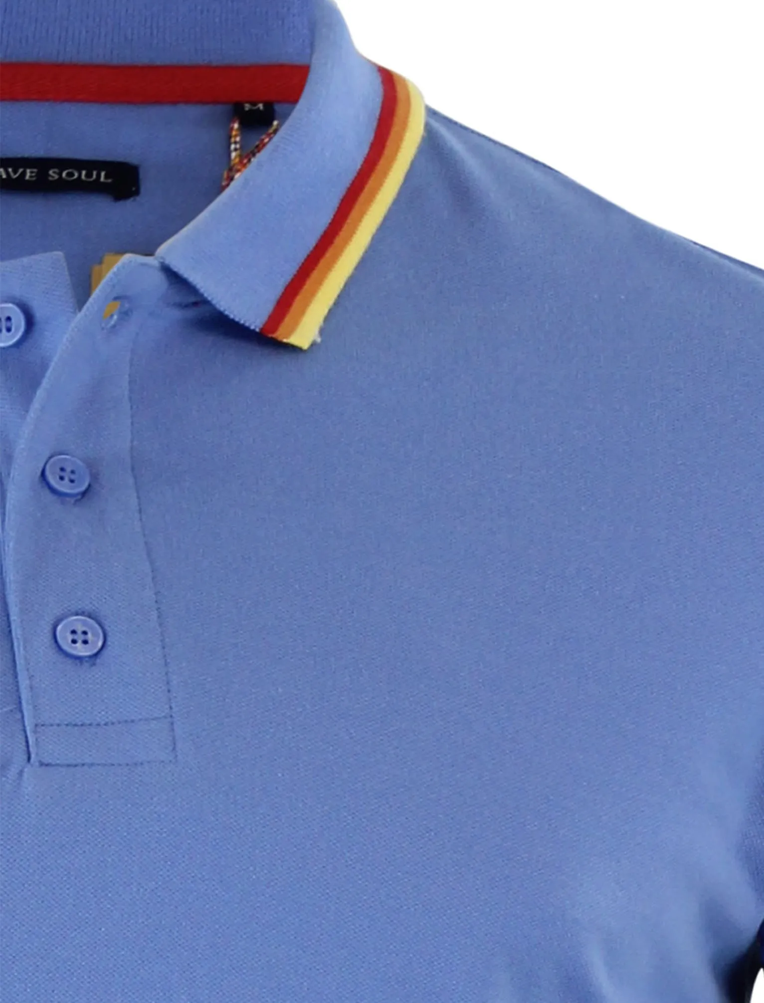 Forbes Piqué Polo Shirt in Pale Blue