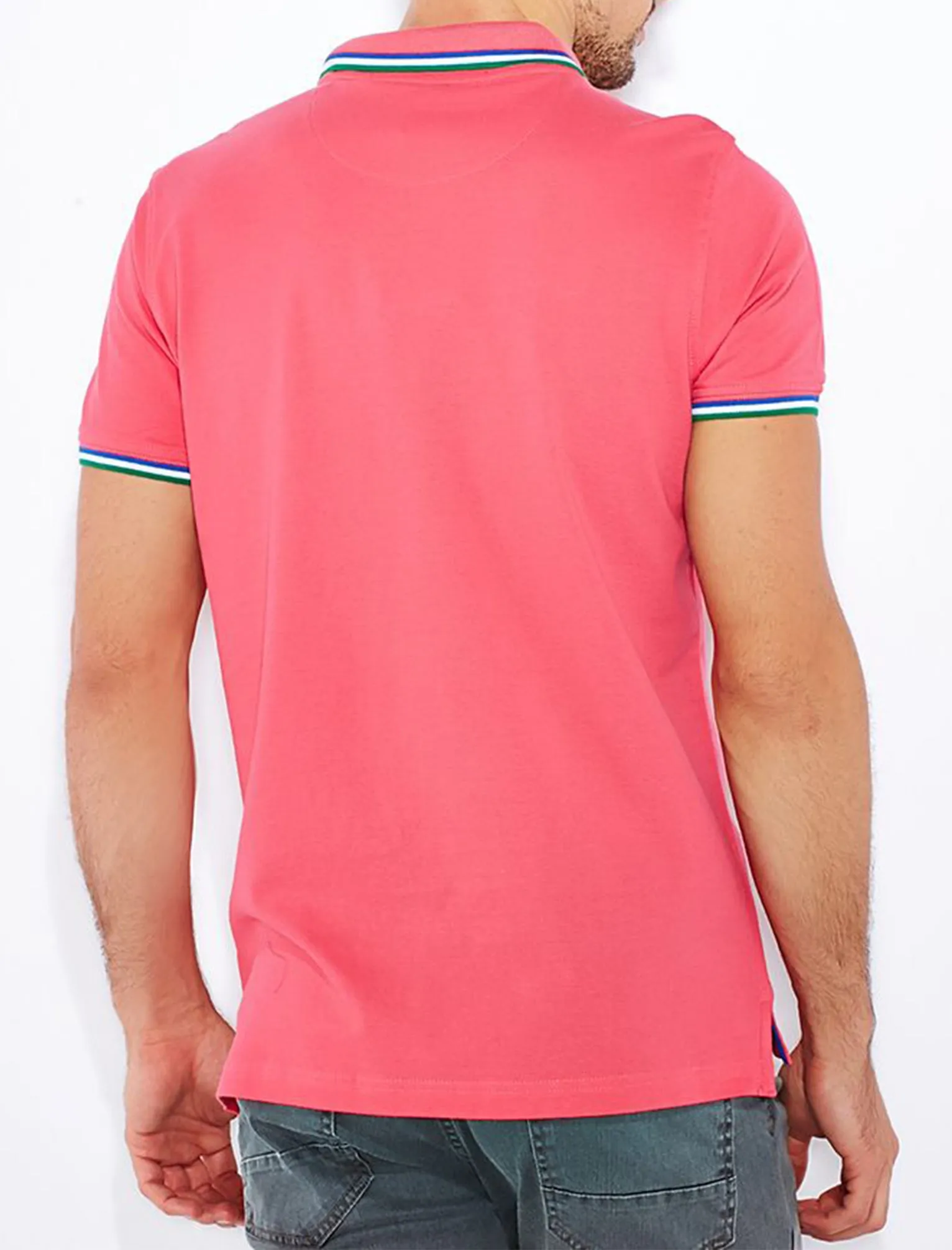 Forbes Piqué Polo Shirt in Pink