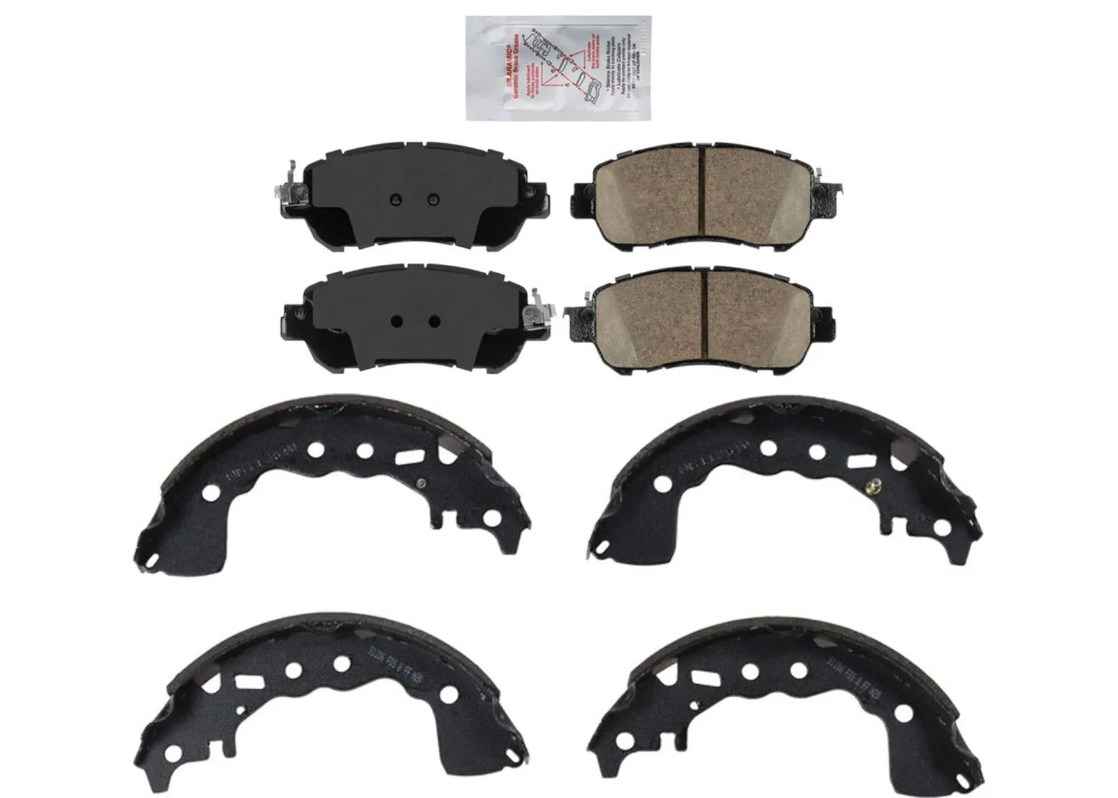 Front Disc Brake Pads  Brake Shoe For Nissan Kicks SV SR 2021-23 w/ Rr Drum