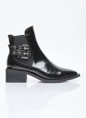 GANNI Chunky Buckle Chelsea Boots