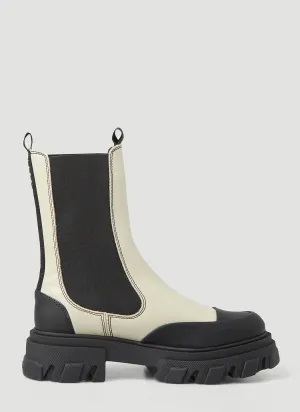 GANNI Mid-Calf Chelsea Boots