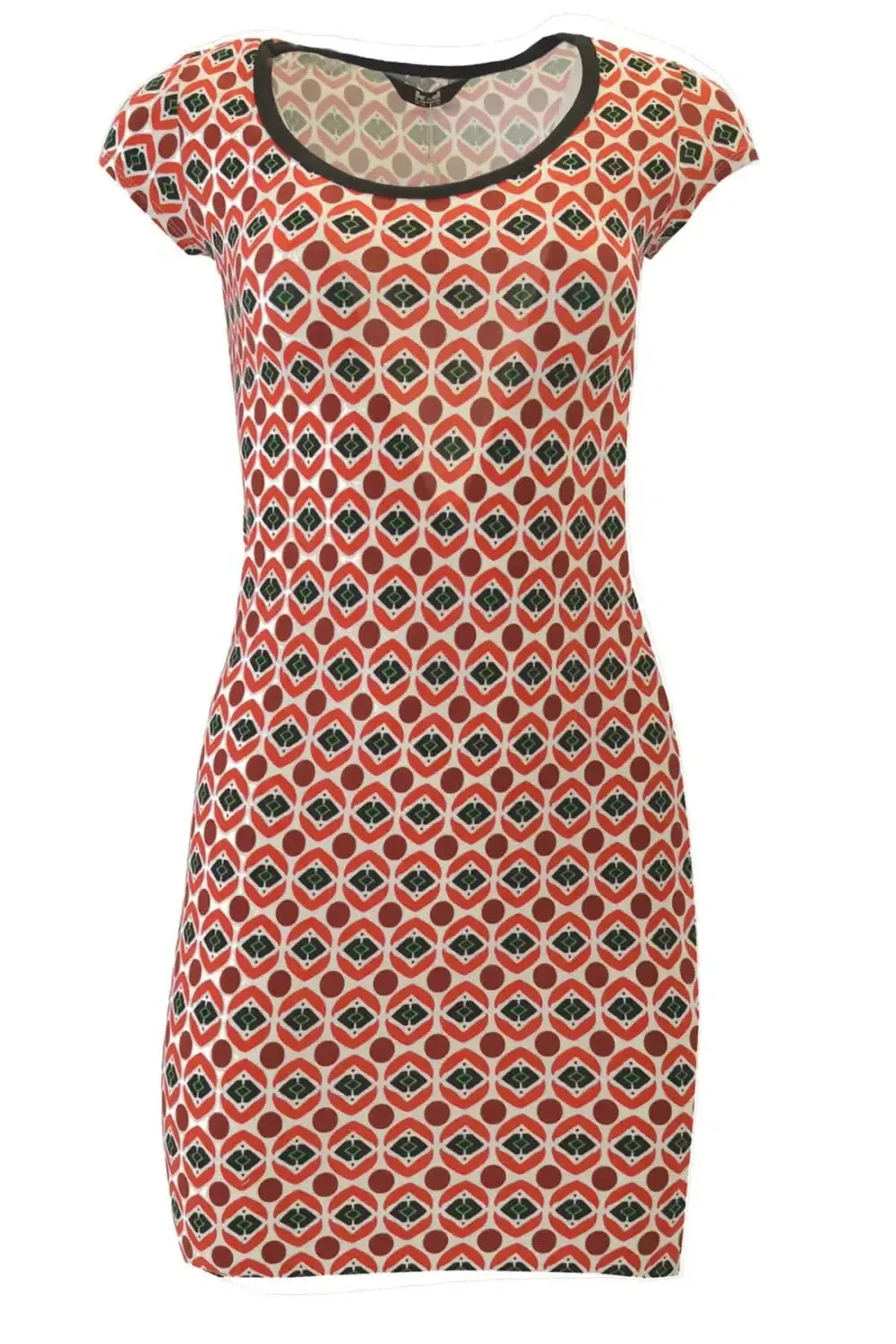 Geo Print T Shirt Dress