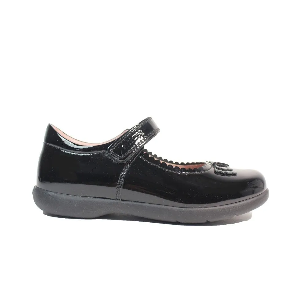 Geox: Naimara - Black Patent Scallop Mary Jane