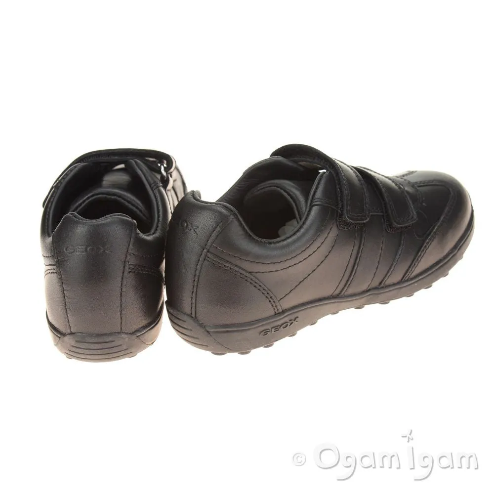 Geox Xitizen Boys - Girls Black School Shoe