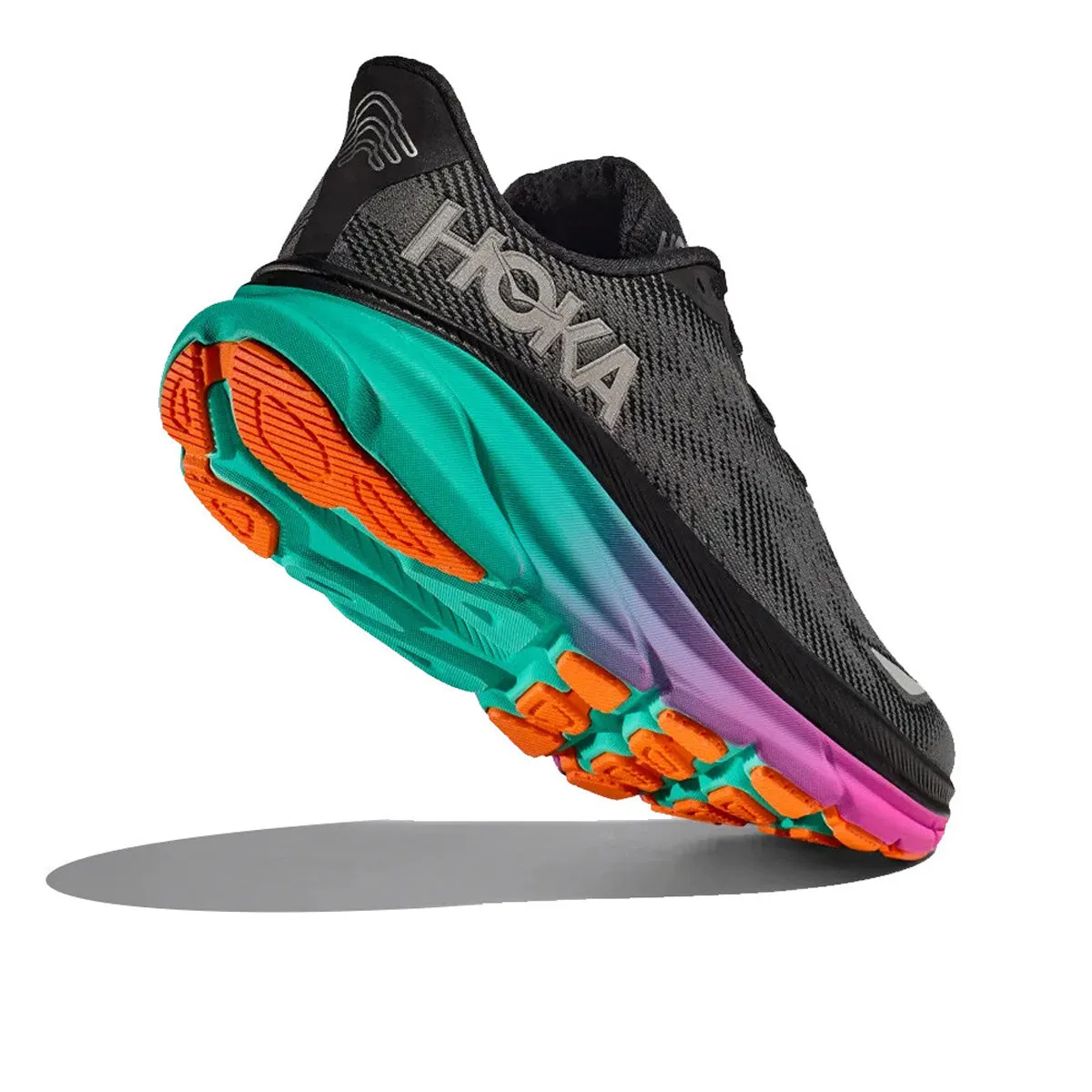 Hoka Clifton 9 GTX Womens | Black / Electric Aqua