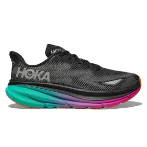 Hoka Clifton 9 GTX Womens | Black / Electric Aqua