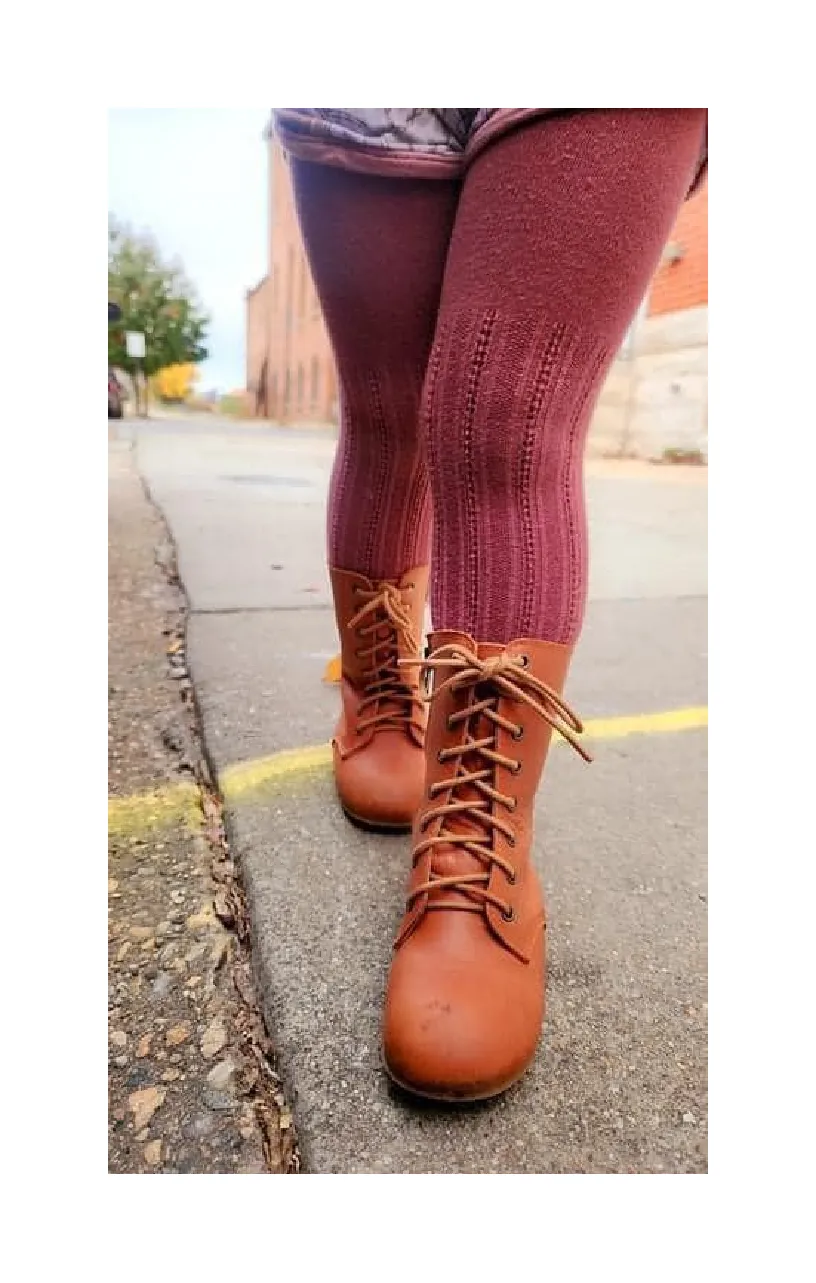 ISA TALL Nubuck Nutmeg Fauna Vintage Nyx Boots!   Extra pair of laces!