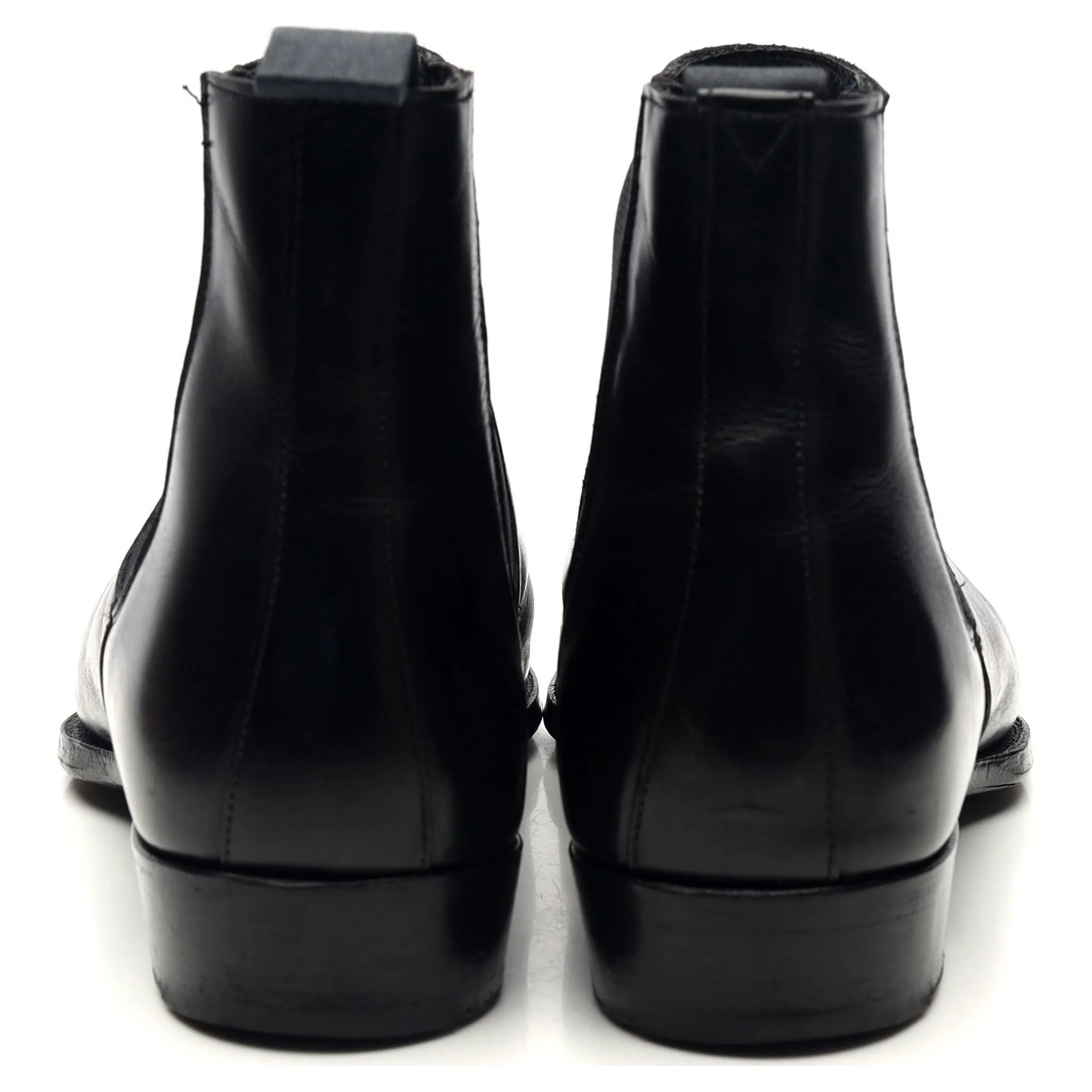 'Jason' Black Leather Chelsea Boots UK 9 E