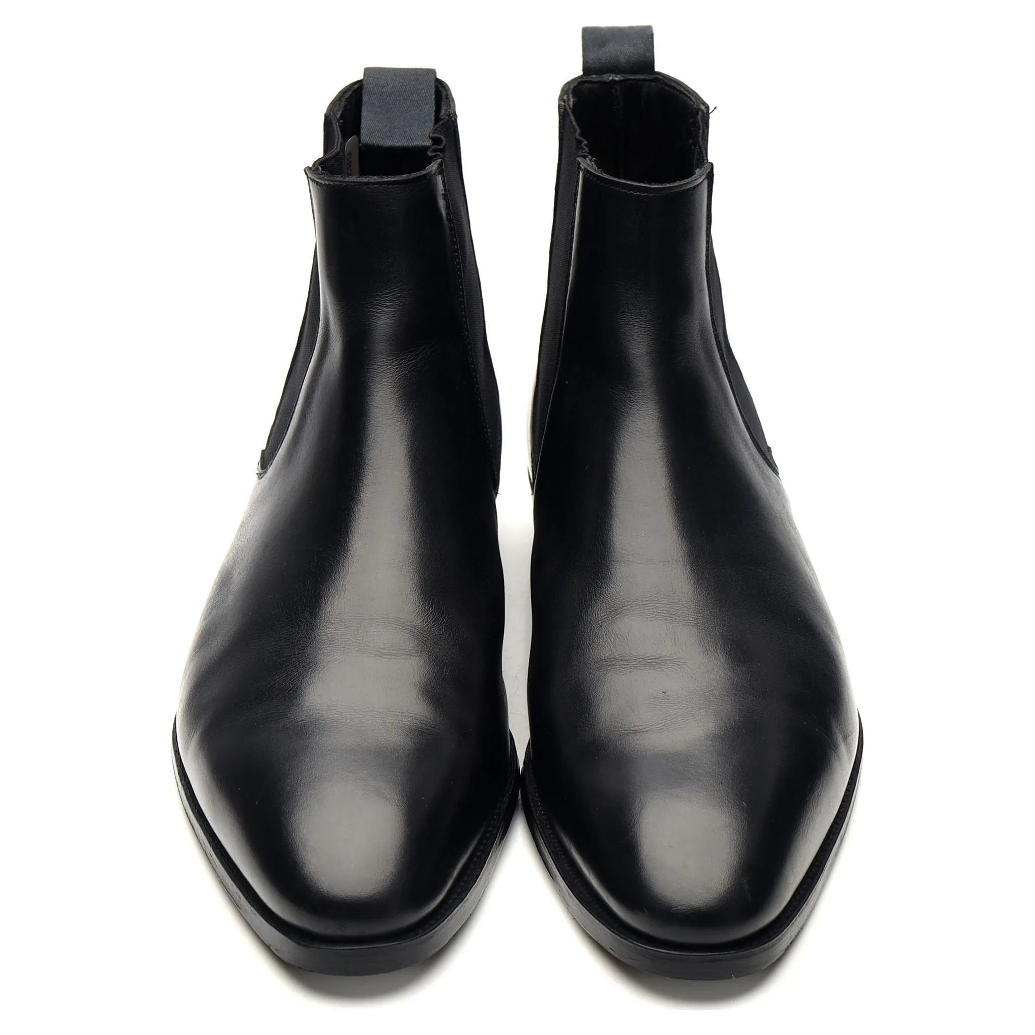 'Jason' Black Leather Chelsea Boots UK 9 E