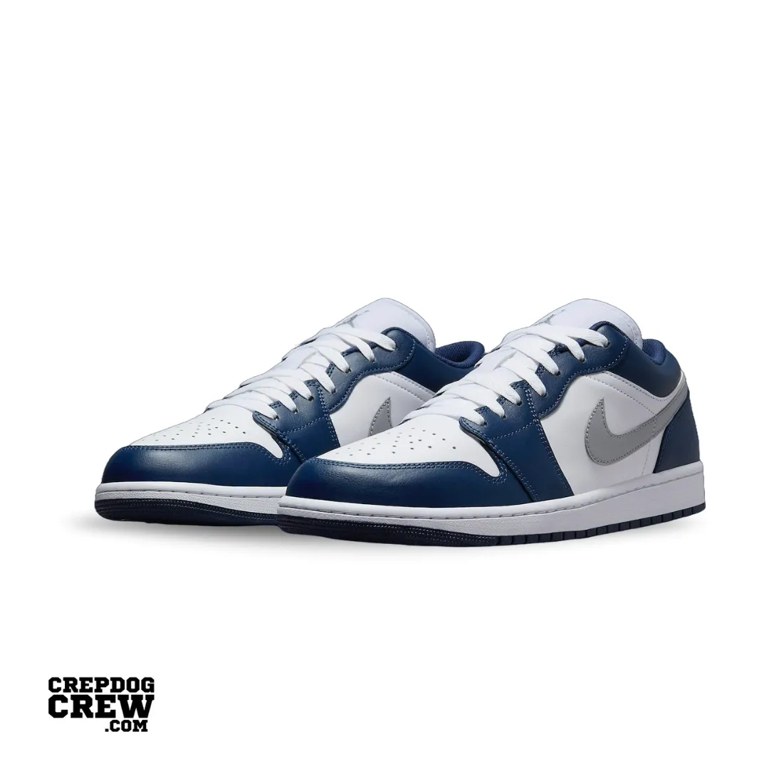 Jordan 1 Low Wolf Grey Midnight Navy