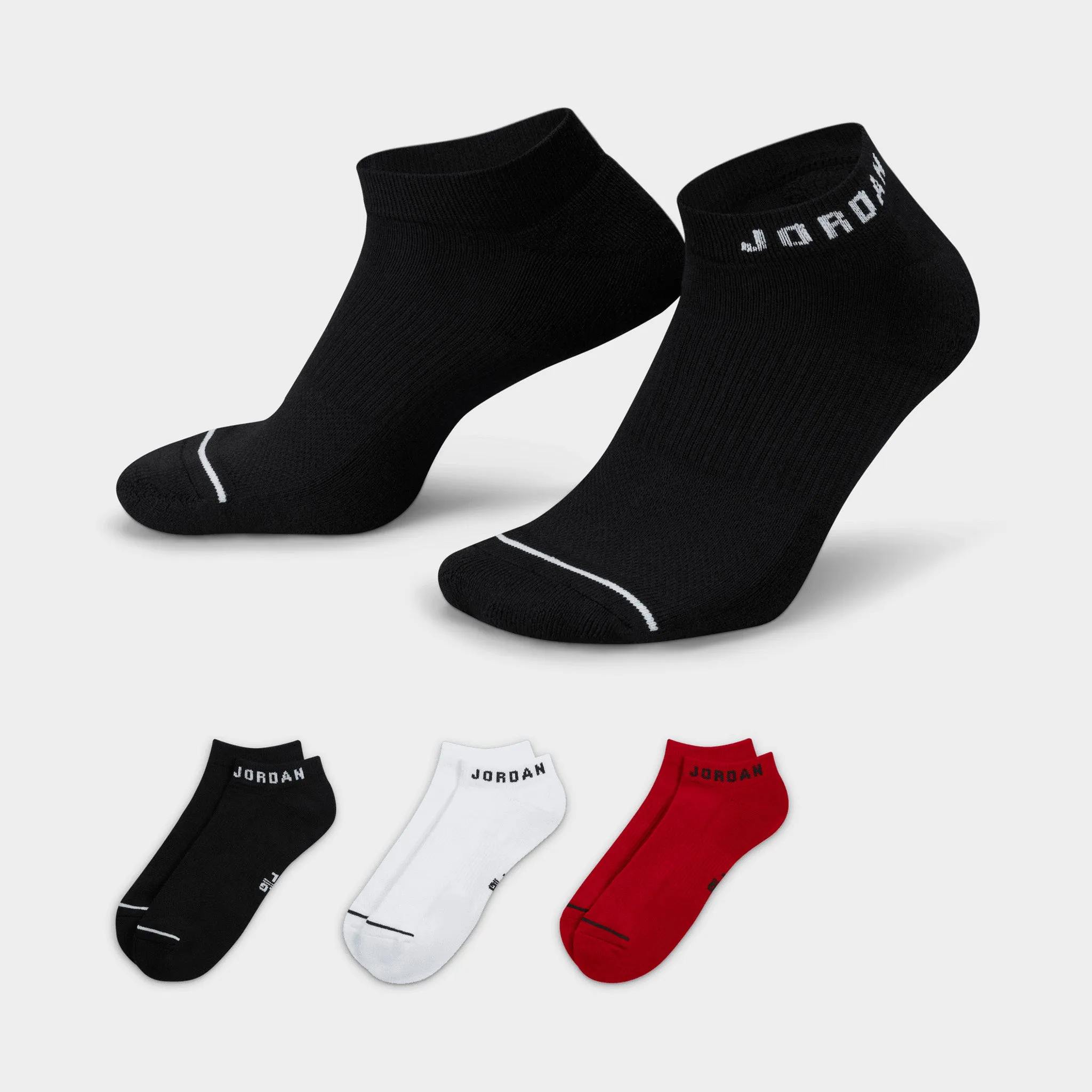 Jordan Everyday No Show Socks (3 Pack) / Multi-Colour