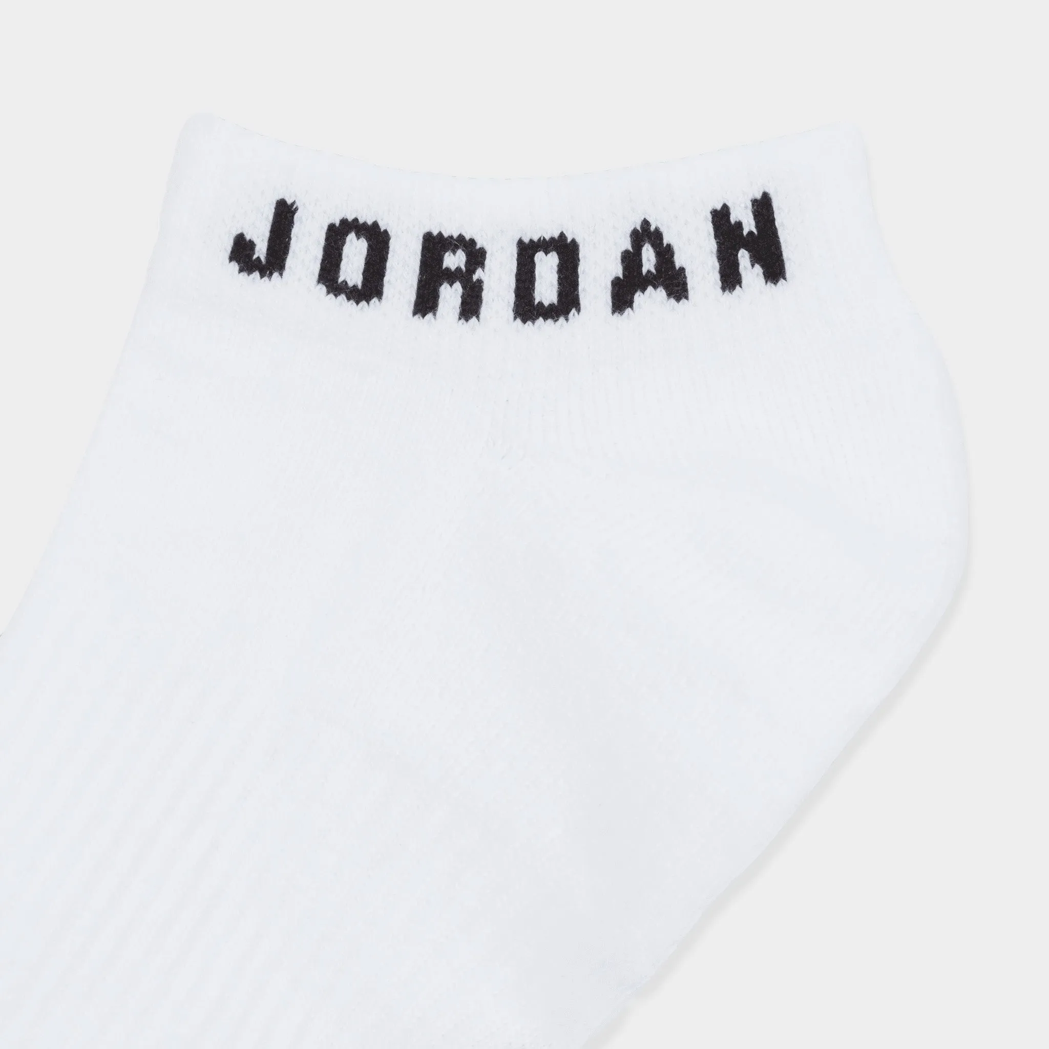 Jordan Everyday No Show Socks (3 Pack) White / Black