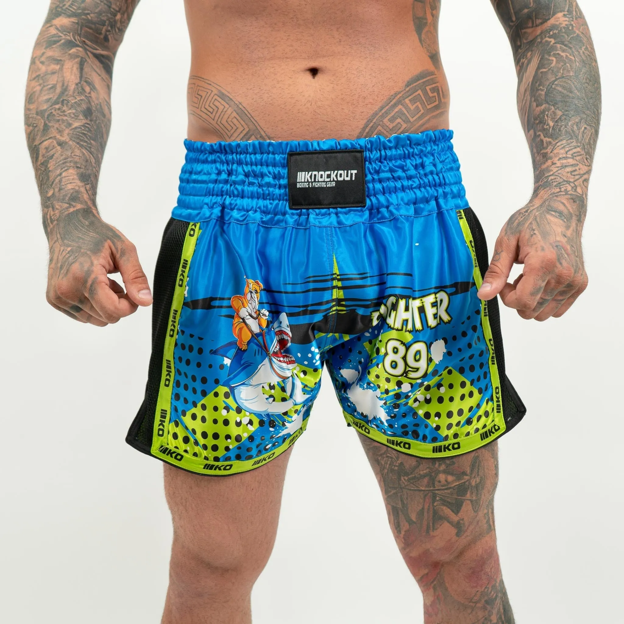 Knockout Shark Rider Kickboxing Shorts