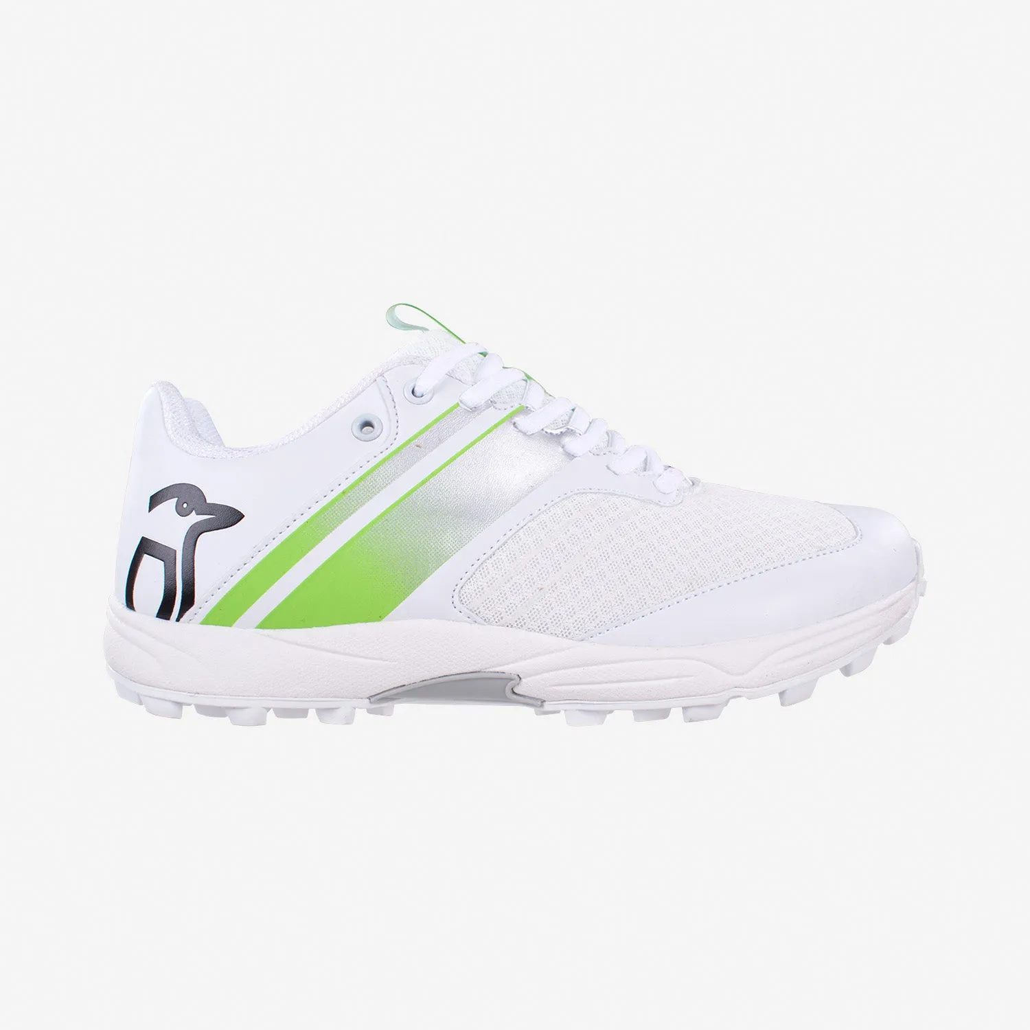 Kookaburra KC 3.0 Rubber Sole Cricket Shoes Lime/White and Silver/White