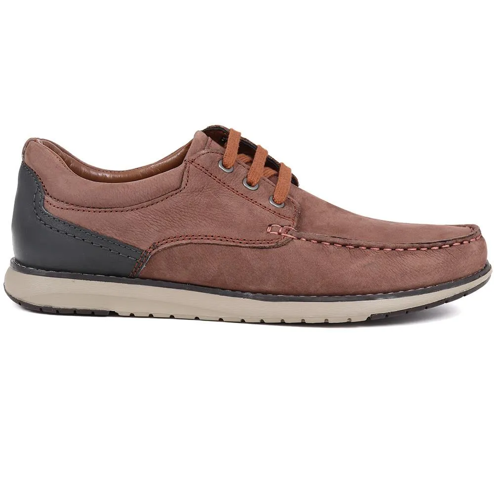 Leather Casual Boat Shoes - SHAFI35001 / 321 522