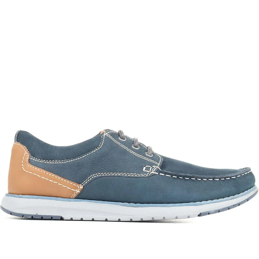 Leather Casual Boat Shoes - SHAFI35001 / 321 522