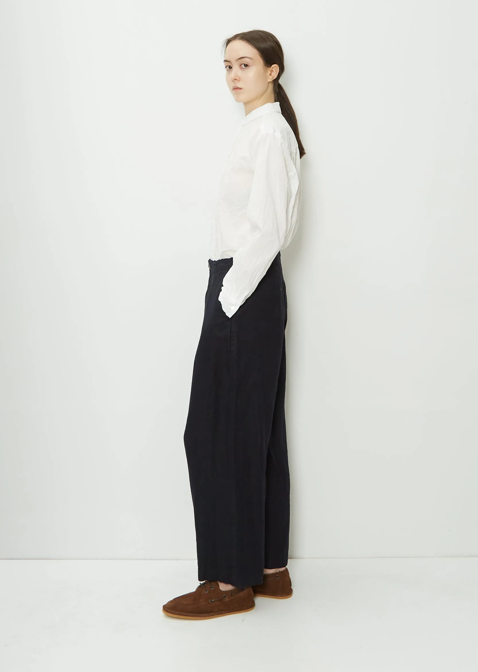 Linen Twill Wide Pants