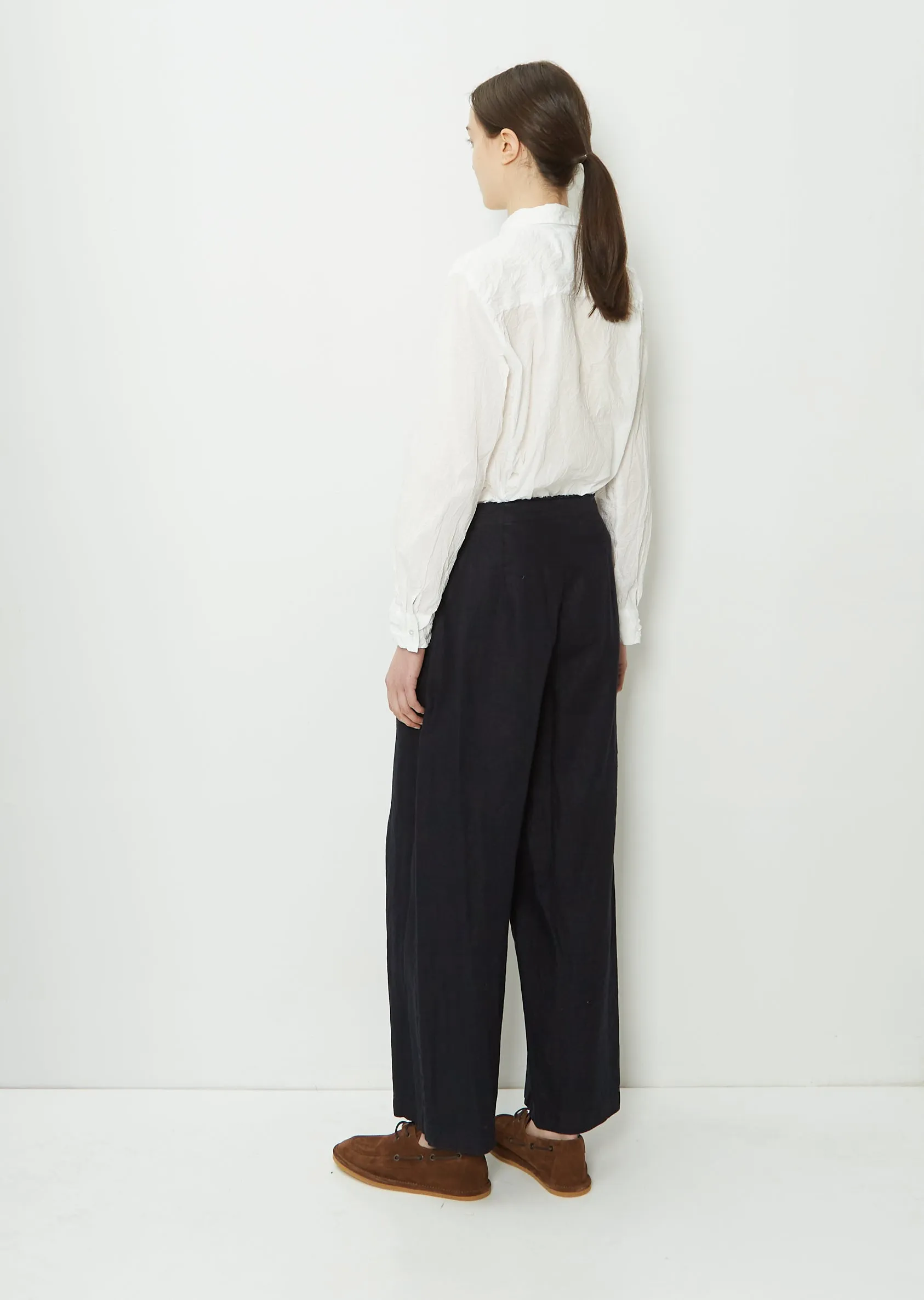 Linen Twill Wide Pants