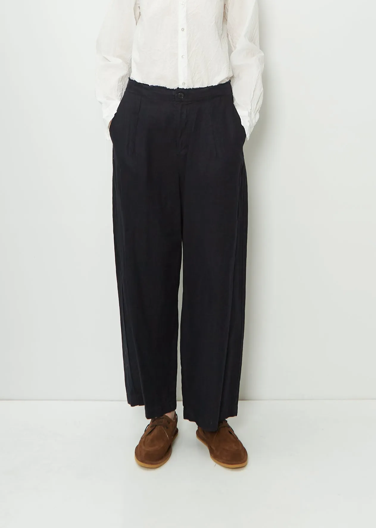 Linen Twill Wide Pants