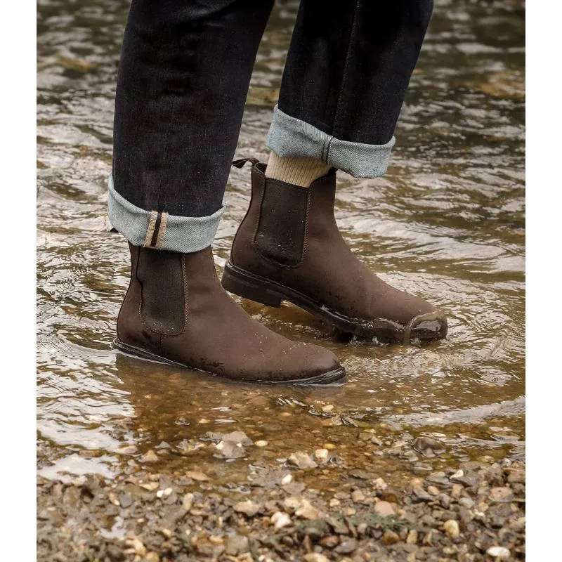 Loake Ducksworth Mens Waterproof Chelsea Boot - Brown Oiled Nubuck