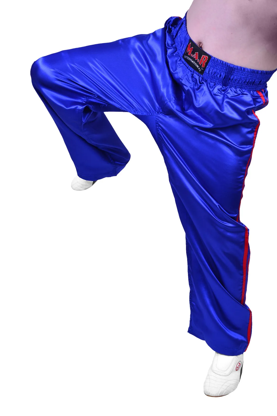 MAR-089B | Full Contact Blue Red Kickboxing & Freestyle Trousers