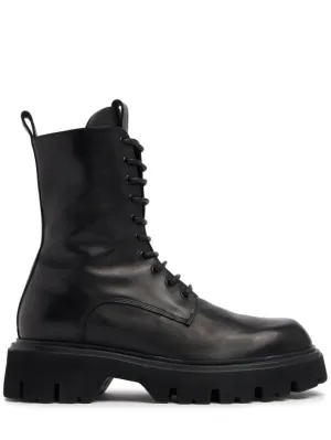 Mattia Capezzani   Leather lace-up Chelsea boots 