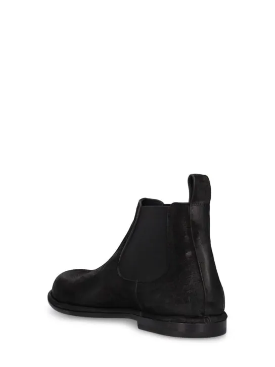 Mattia Capezzani   Reverse leather Chelsea boots 