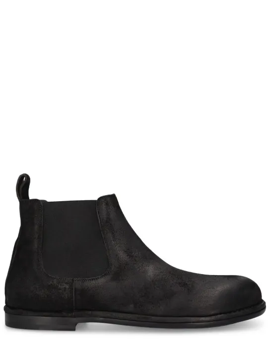 Mattia Capezzani   Reverse leather Chelsea boots 